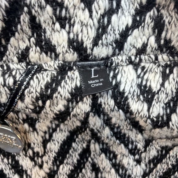 BKE Black And White Women's Herringbone Blazer Size Large - Picture 8 of 12